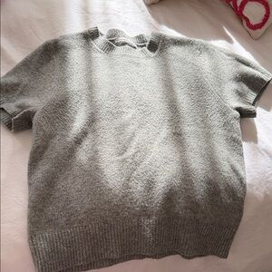 Abercrombie & Fitch Heather Gray Tee Sweater